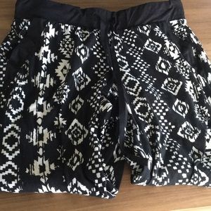 Black Aztec Joggers